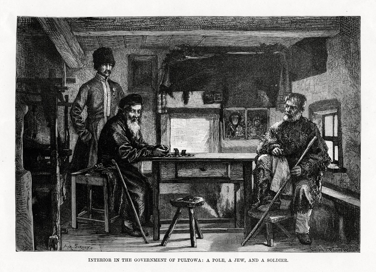 Interiør i regjeringen i Pultowa, sentrale Ukraina, 1879 av Unbekannt
