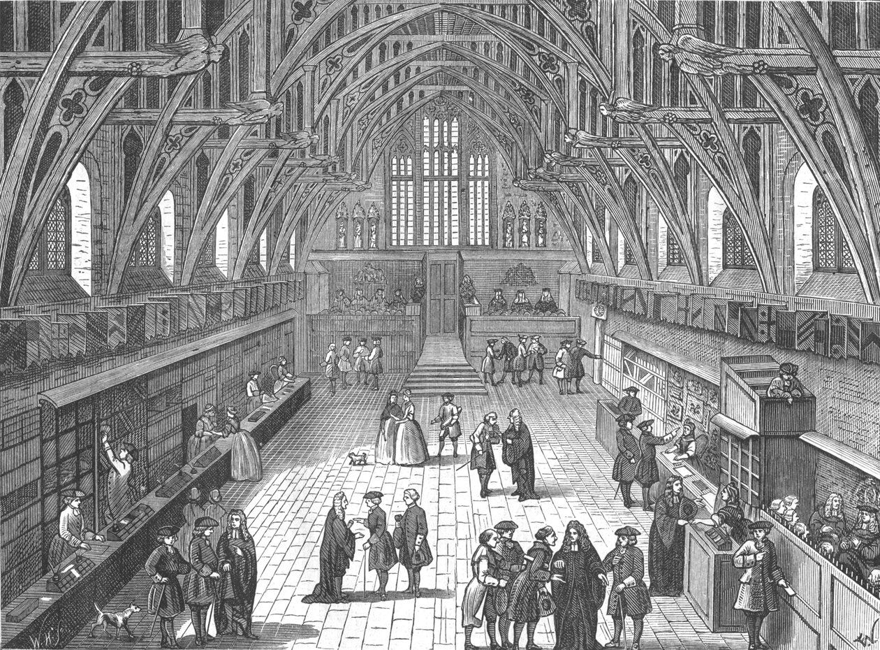 Interiør i Old Westminster Hall, 1797 1897 av Unbekannt