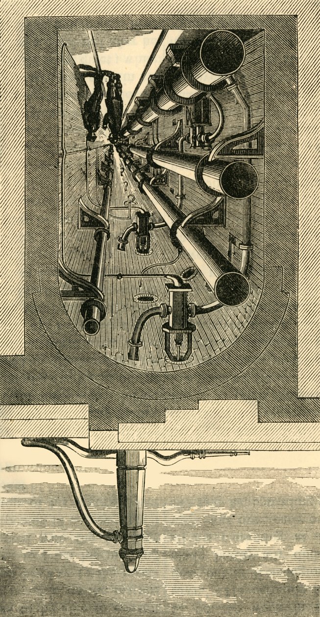 Interiør av Subway, Holborn Viaduct, c1876. av Unbekannt