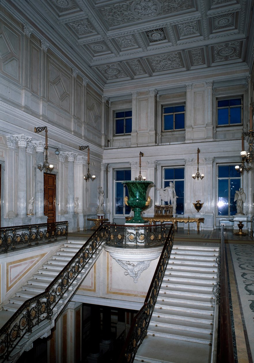 Interiør i Hermitage Theatre, St Petersburg, Russland av Unbekannt