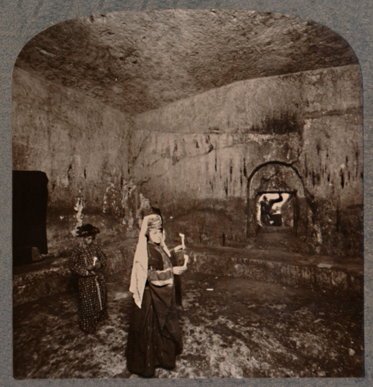 Interiør av Kongenes graver på veien til Nablus, ca 1900 av Unbekannt