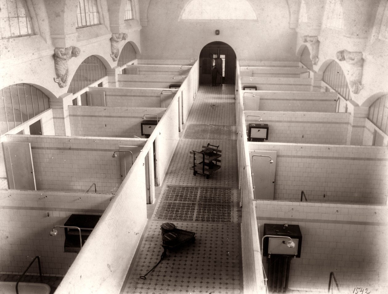 Innvendig visning av Clinic of Balneotherapy, Mineralnye Vody, Russland, 1910-tallet av Unbekannt