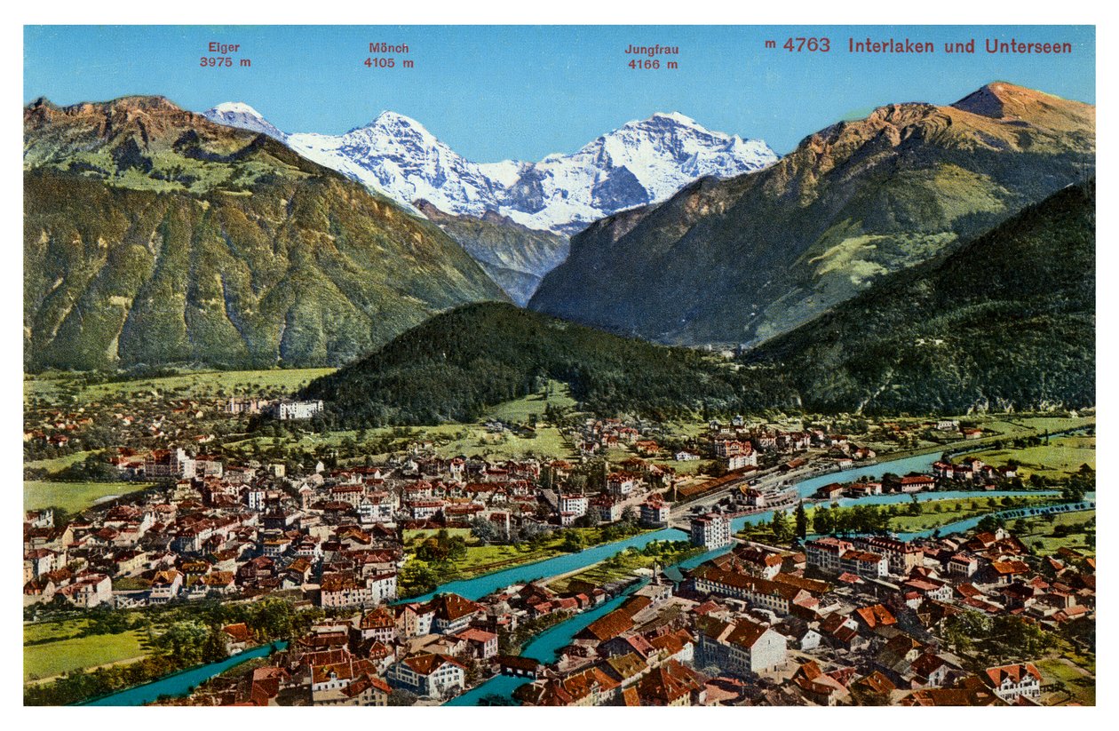 Interlaken, Sveits, 1900-tallet av Unbekannt