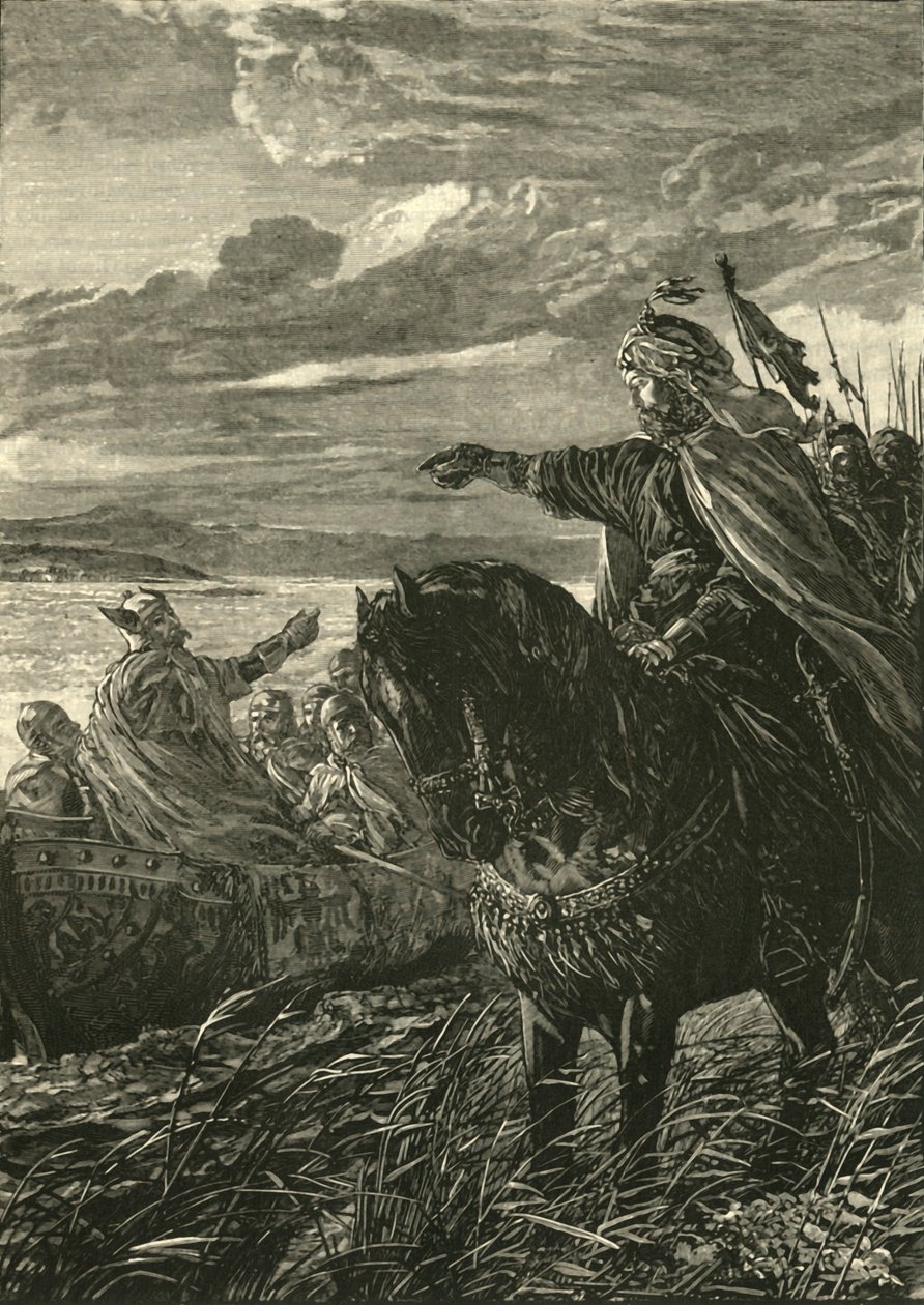 Intervju mellom John Zimisces og Sviatoslaf, 969 AD, 1890. av Unbekannt