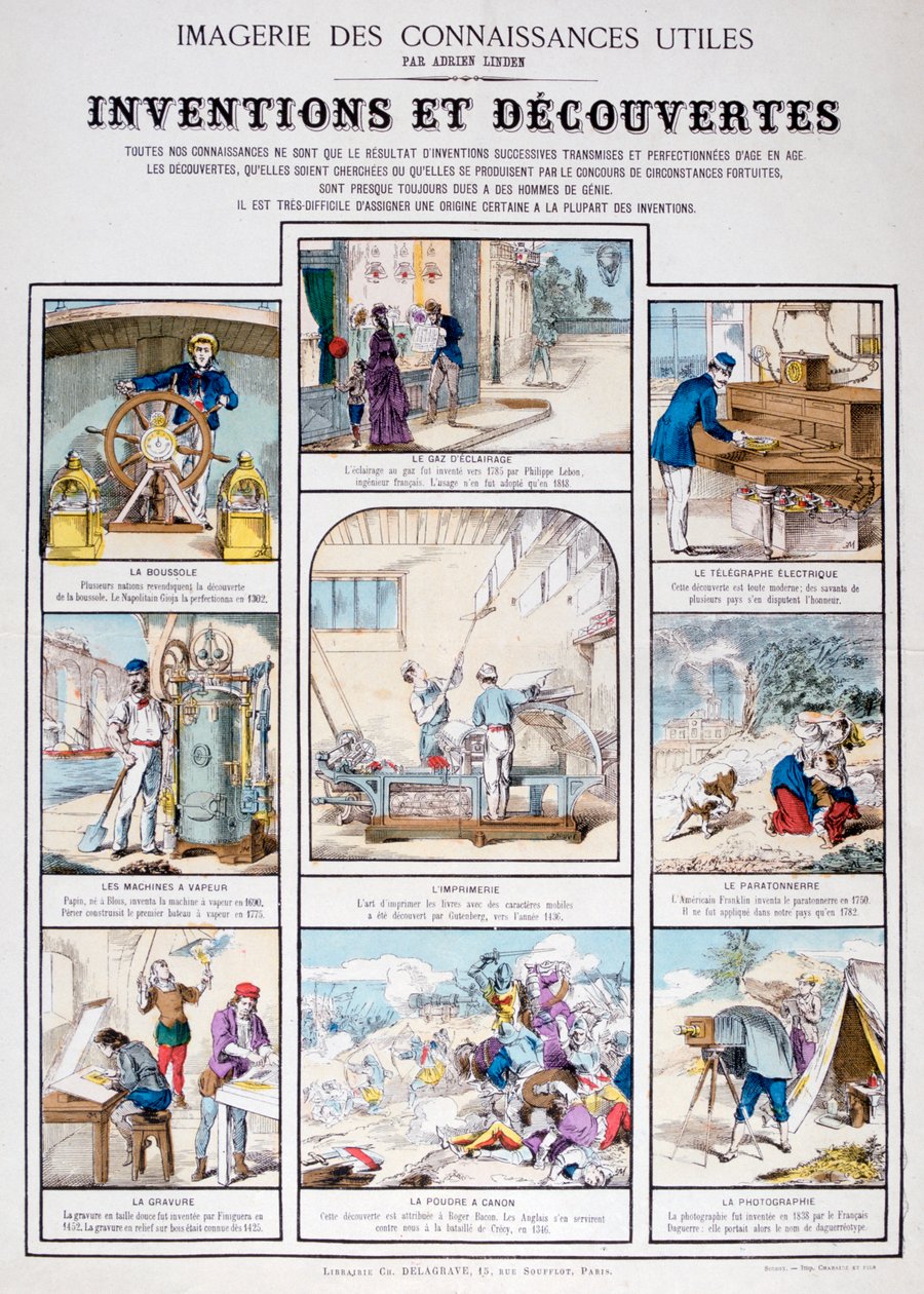 Oppfinnelser og oppdagelser, 1800-tallet av Unbekannt