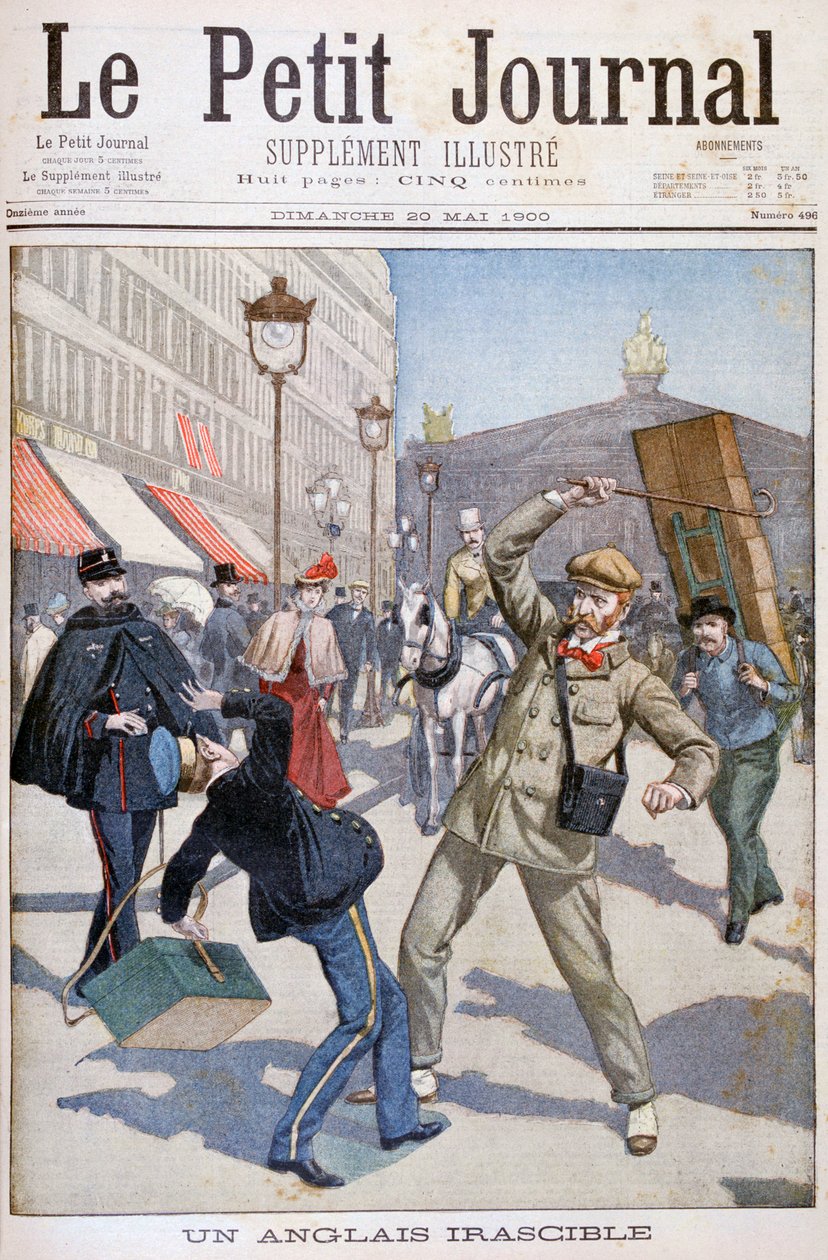Irascible engelsk turist, Paris, 1900 av Unbekannt