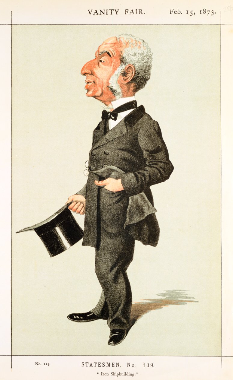Jernskipsbygging, 1873 av Unbekannt