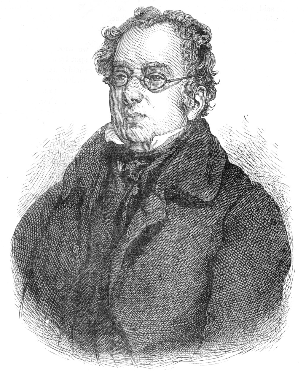 Isaac DIsraeli , britisk forfatter og lærd, c1840 1878 av Unbekannt