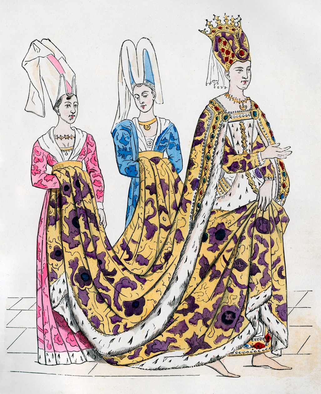 Isabeau av Bayern, dronningkonsort av Charles VI av Frankrike, 1385 1882-1884 av Unbekannt