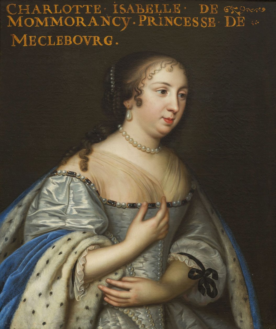 Isabelle Angélique de Montmorency 1627-1695, hertuginne av Mecklenburg-Schwerin, ca 1665. av Unbekannt