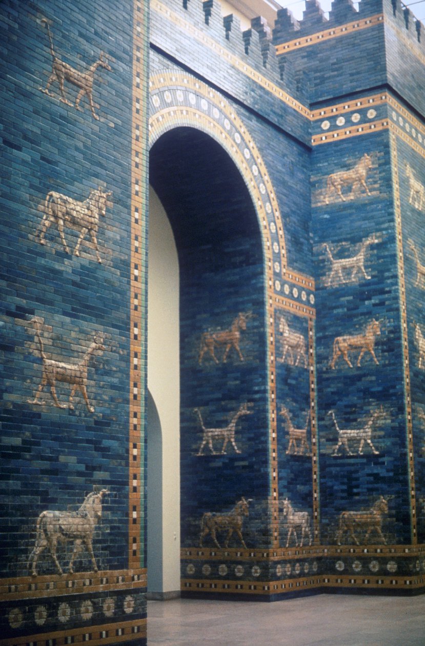 Ishtar-porten, ny-babylonsk, ca 575 f.Kr av Unbekannt