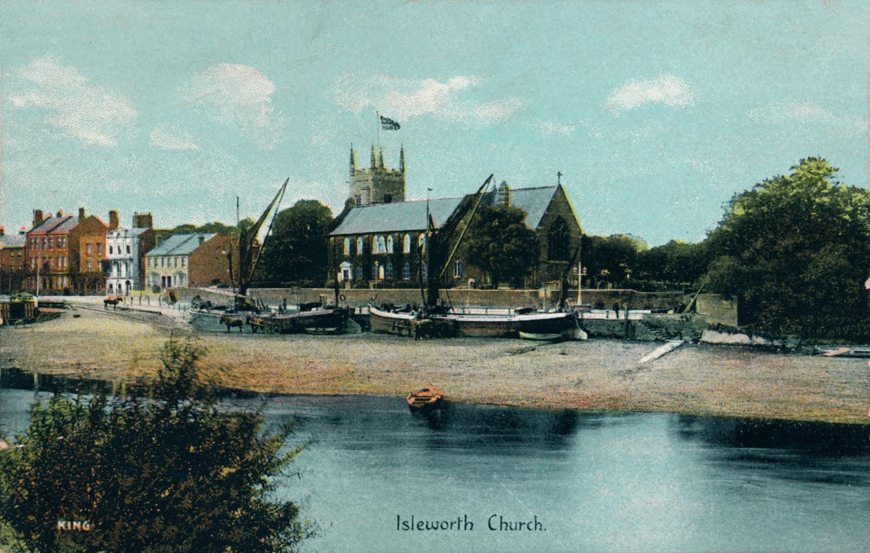 Isleworth Church, London, c1905 av Unbekannt
