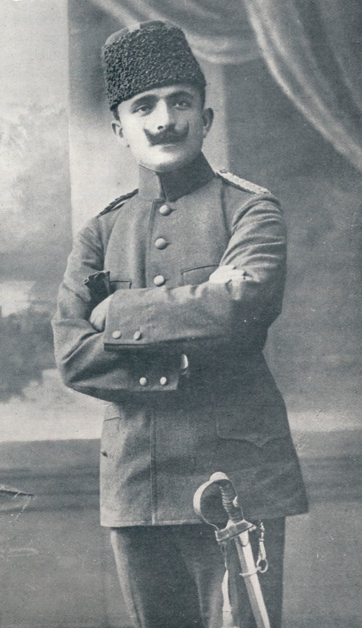 Ismail Enver Pasha Enver Pasha 1881-1922, osmansk militæroffiser, c1914 av Unbekannt