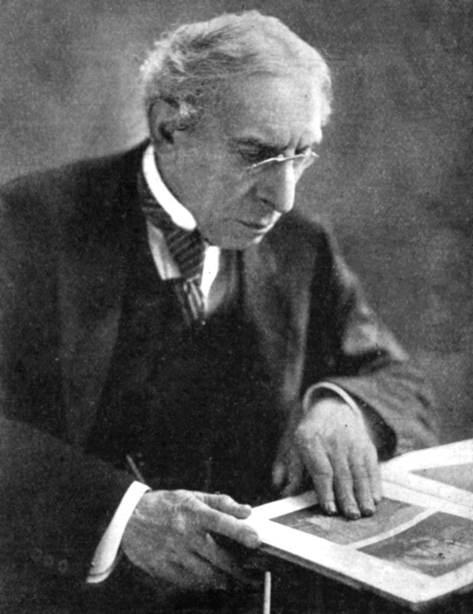 Israel Zangwill 1864-1926, engelskfødt sionist og forfatter, tidlig på 1900-tallet av Unbekannt