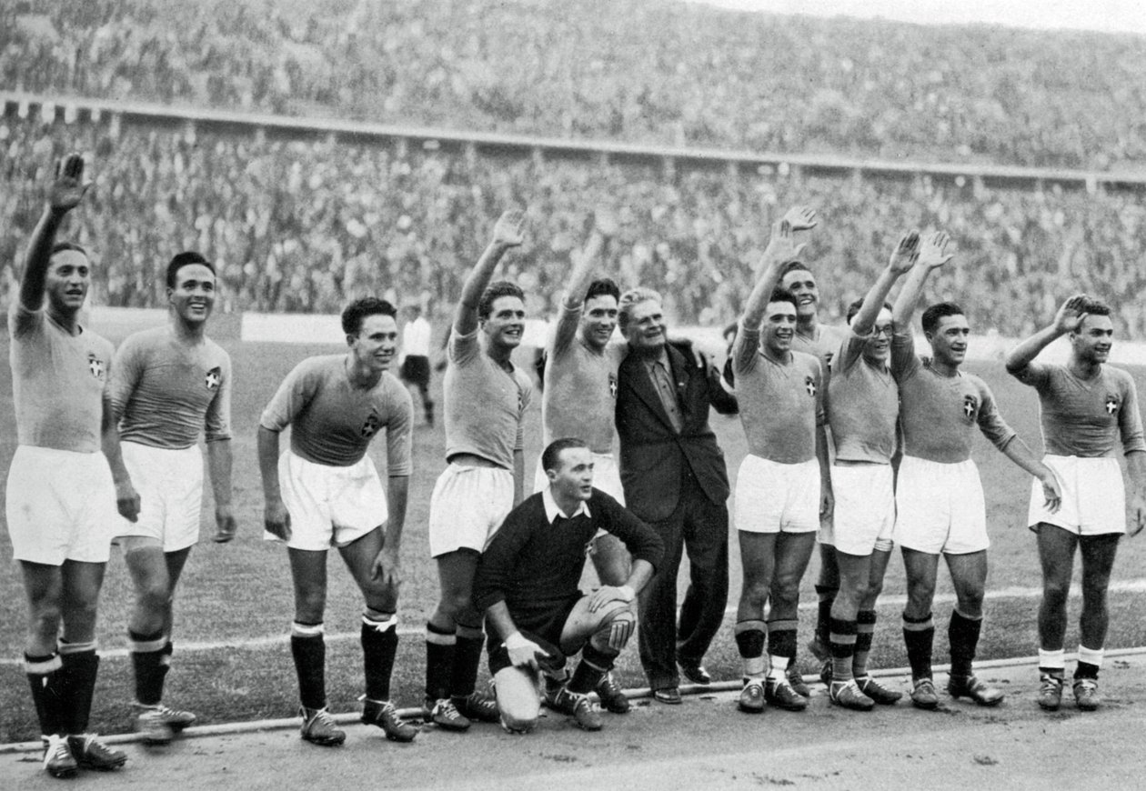 Det italienske fotballaget, OL i Berlin, 1936 av Unbekannt