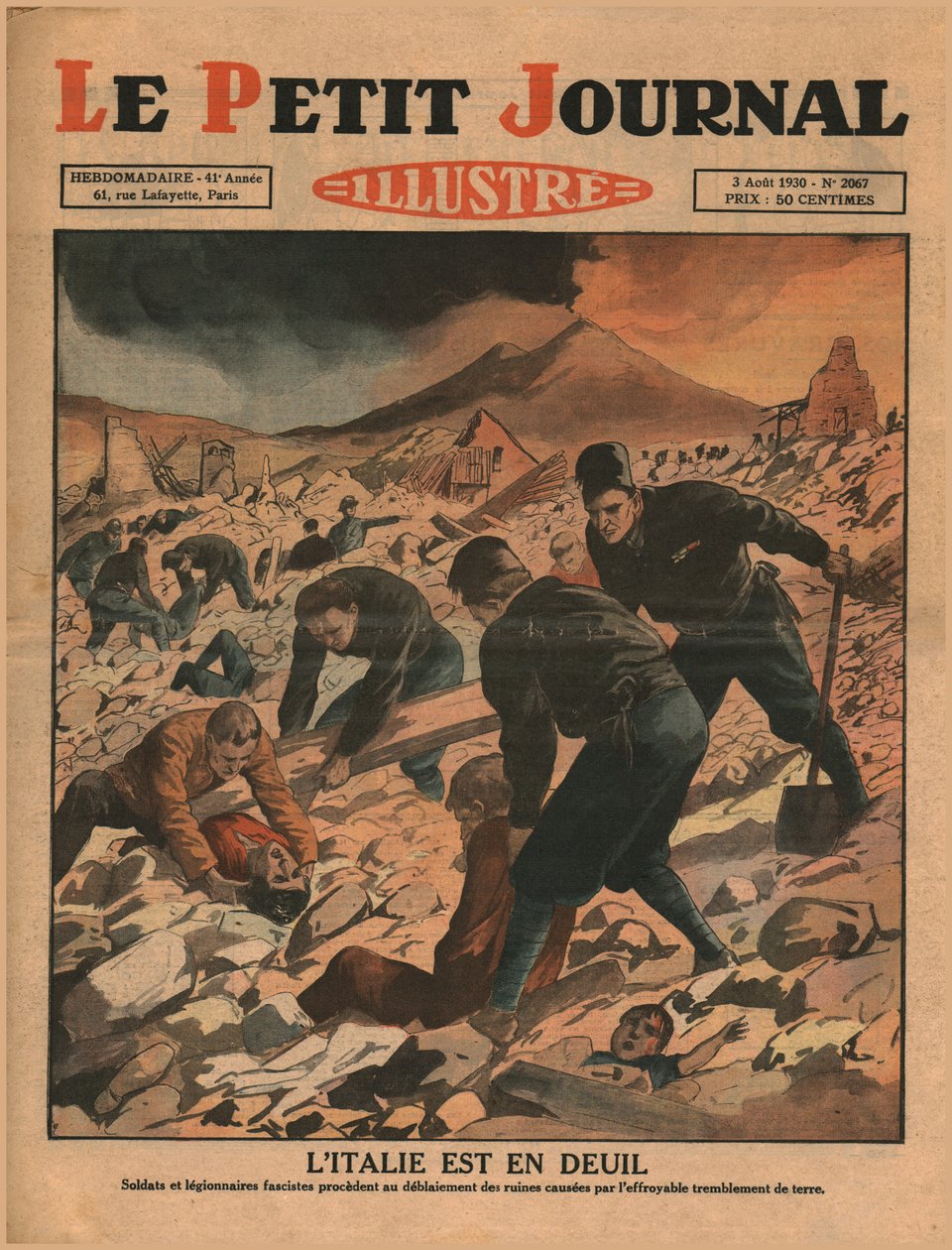 Italia er i sorg, 1930. av Unbekannt