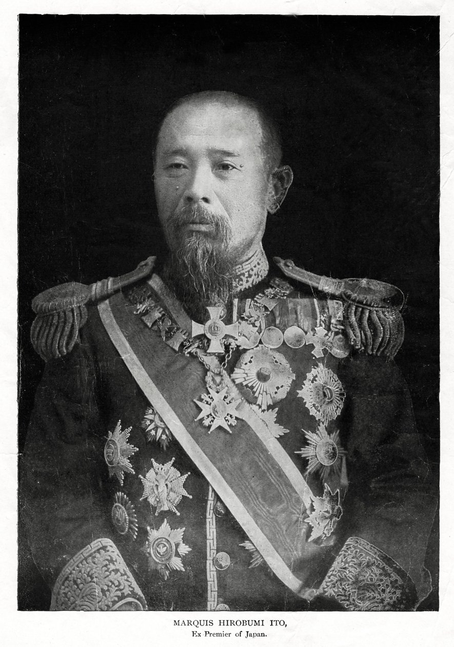 Ito Hirobumi, første statsminister i Japan, 1908 av Unbekannt