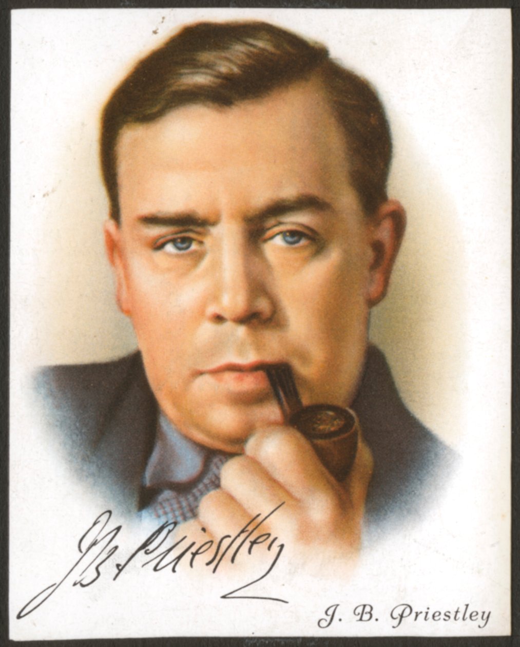 JB Priestley , britisk romanforfatter, dramatiker, essayist og kringkaster, c1927 av Unbekannt