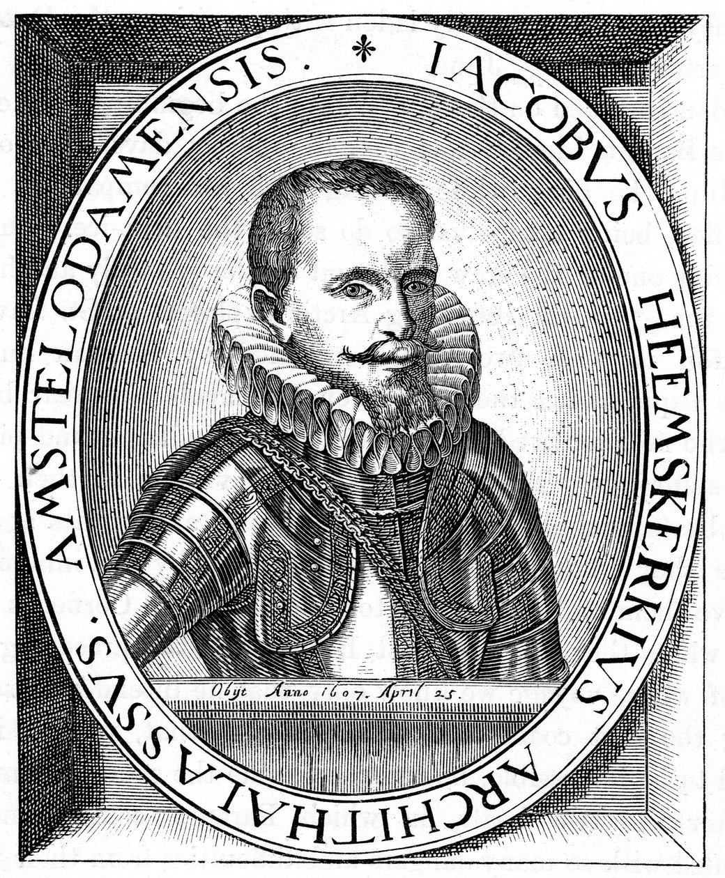 Jacob van Heemskerk, nederlandsk marineoffiser og oppdagelsesreisende, c1595 av Unbekannt