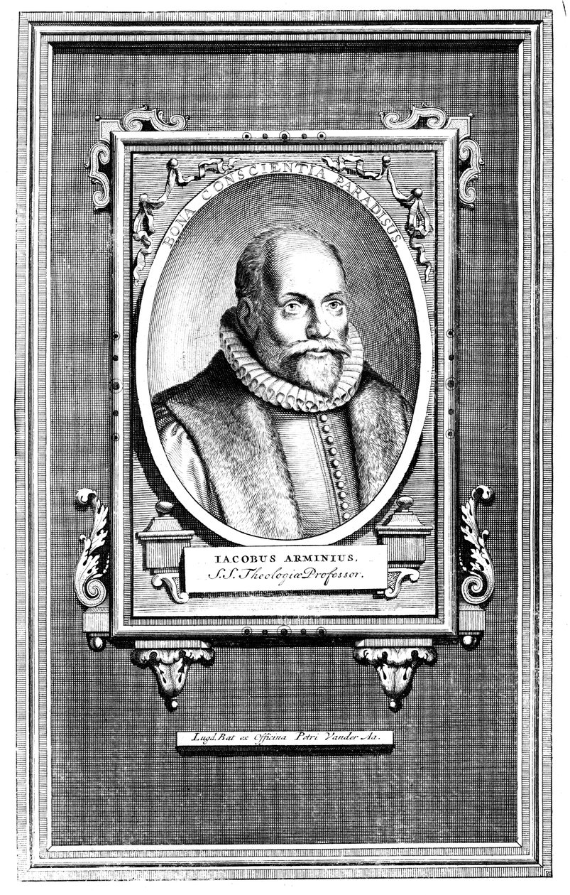 Jacobus Arminius, nederlandsk teolog og professor i teologi ved Universitetet i Leiden av Unbekannt