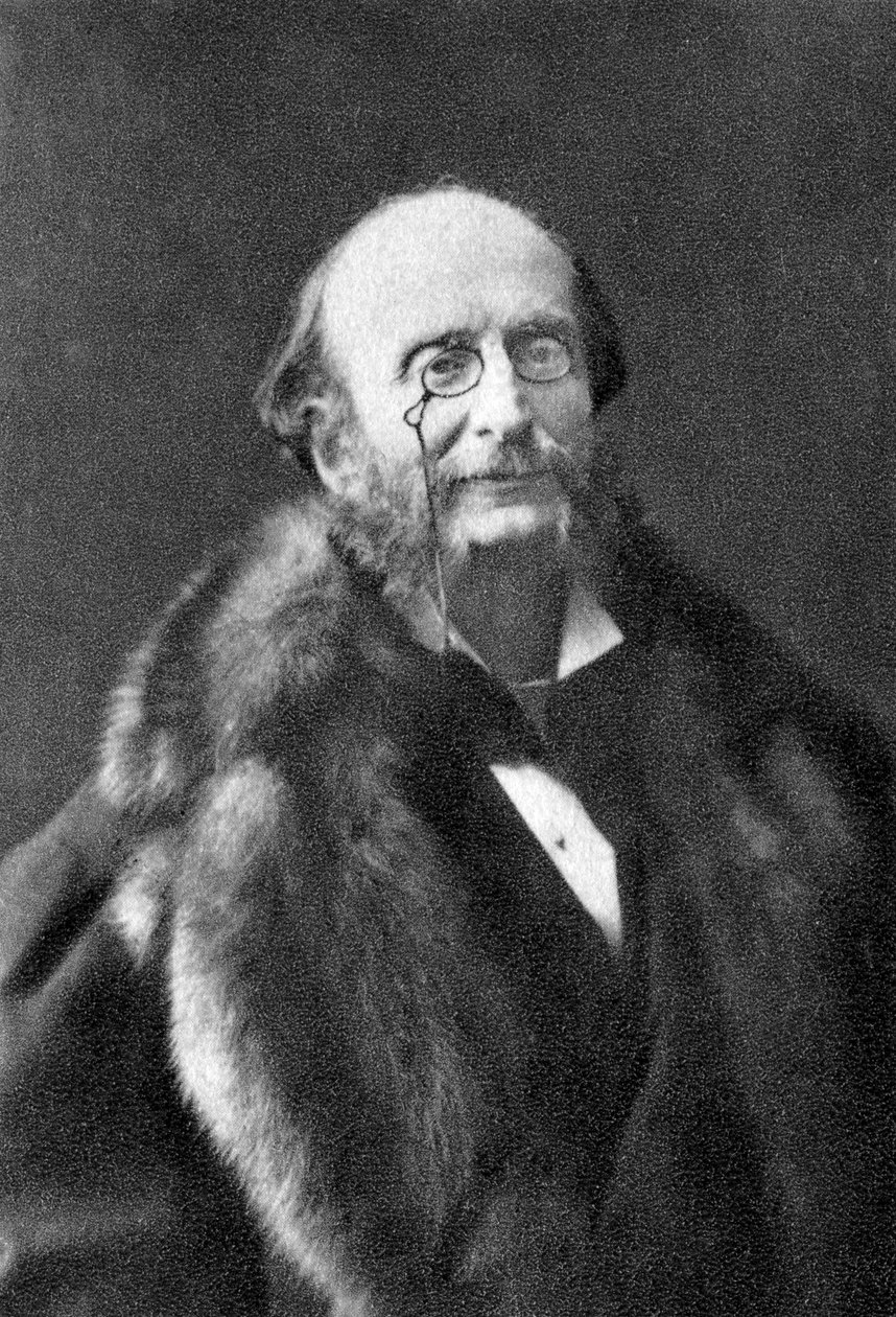 Jacques Offenbach , tyskfødt fransk komponist, 1878 av Unbekannt