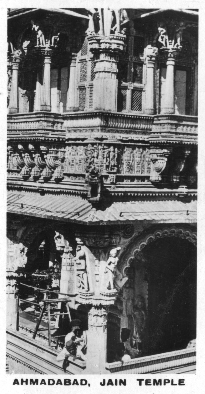 Jain-tempelet, Ahmedabad, India, c1925 av Unbekannt