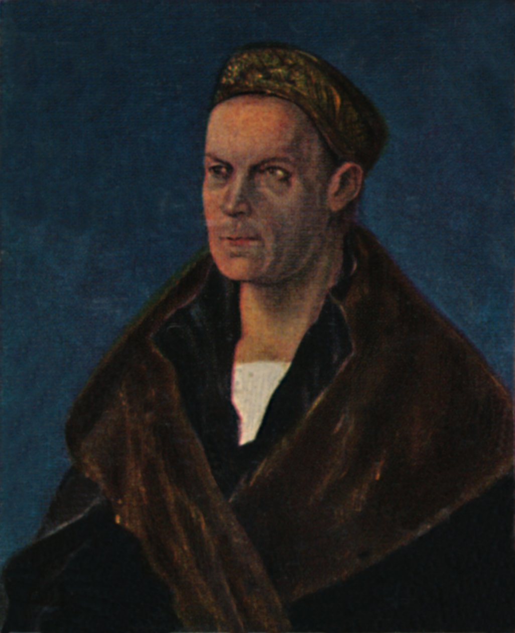 Jacob Fugger 1459-1525. - Maleri av Dürer, 1934. av Unbekannt