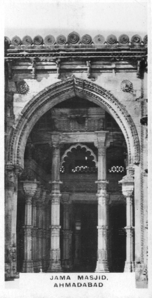 Gama-moskeen, Ahmedabad, Gujarat, India, ca. 1925 av Unbekannt