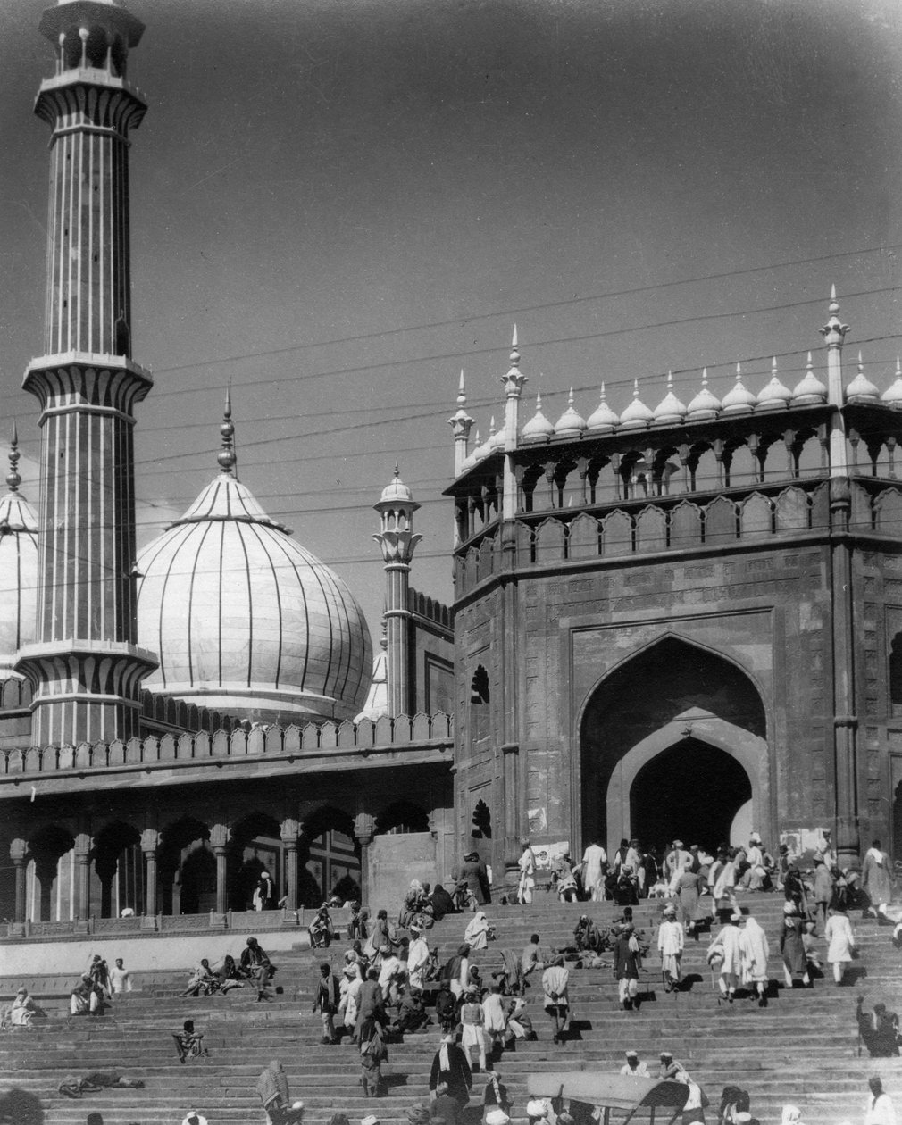 Jama Masjid, Delhi, India, slutten av 1800- eller begynnelsen av 1900-tallet av Unbekannt