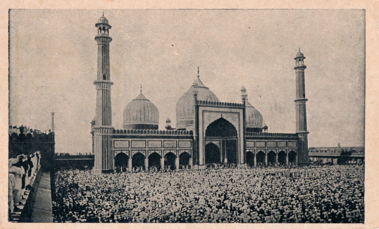 Jama Masjid, Delhi, ca 1900 av Unbekannt