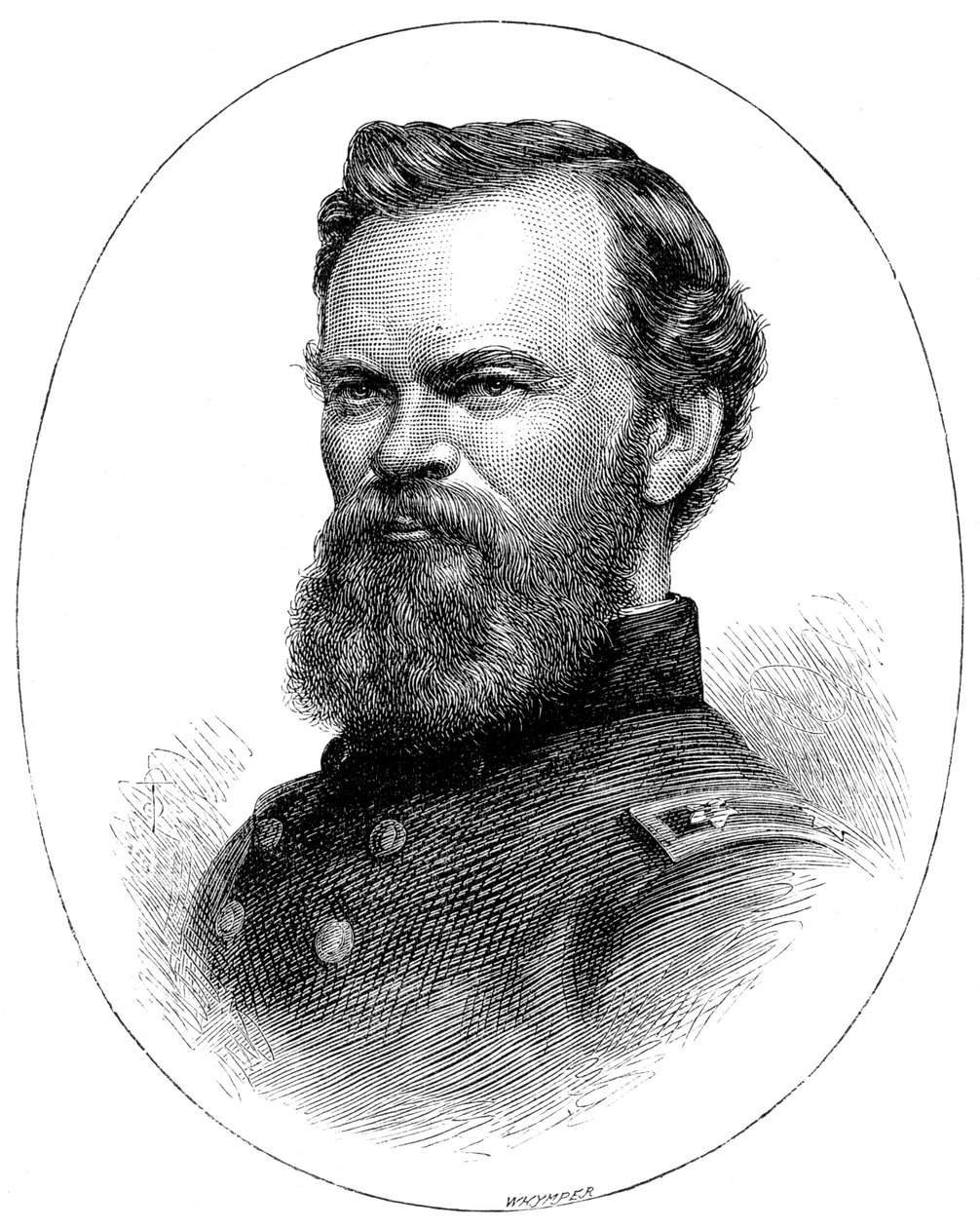 James B McPherson, unionsgeneral for den amerikanske borgerkrigen, c1880 av Unbekannt