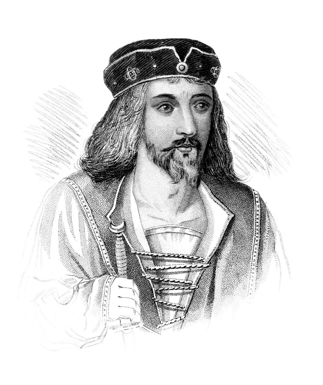 James I, konge av Skottland, ca 1850 av Unbekannt