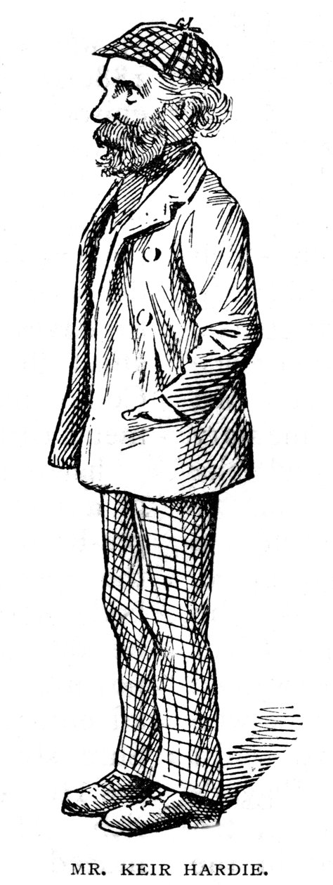 James Keir Hardie , skotskfødt britisk fagforeningsmann og Labour-politiker, 1903 av Unbekannt