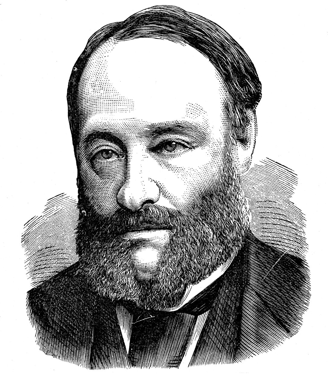 James Prescott Joule , engelsk fysiker, 1875 av Unbekannt