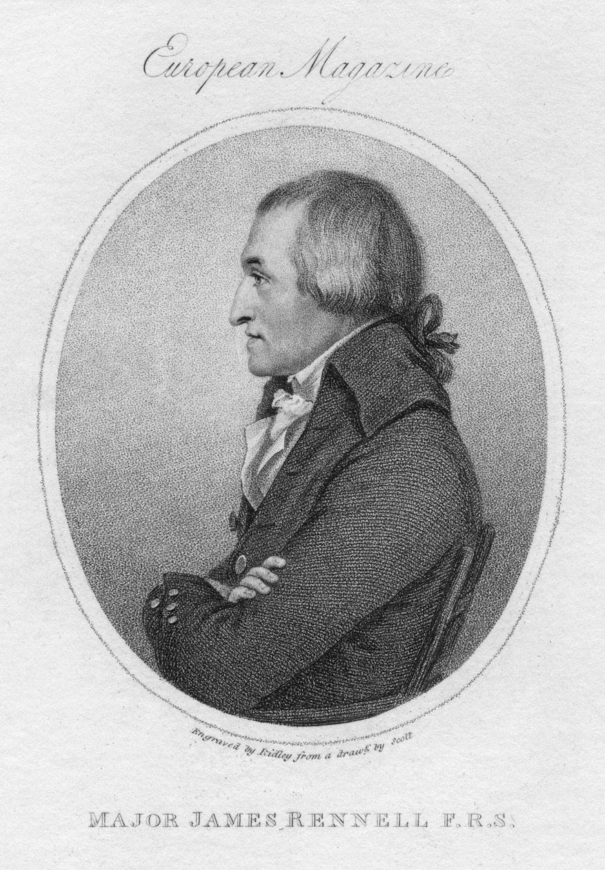 James Rennell, britisk geograf, 1802 av Unbekannt