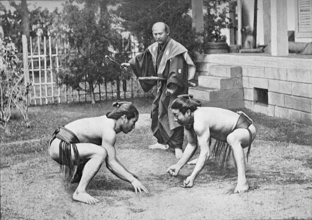 Japanske brytere som er klare for et forsøk, c1902, 1903 av Unbekannt