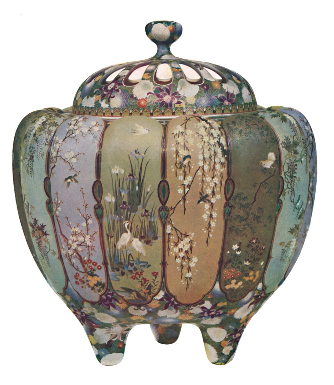 Japansk røkelsesbrenner - Cloisonné ware, 1914. av Unbekannt