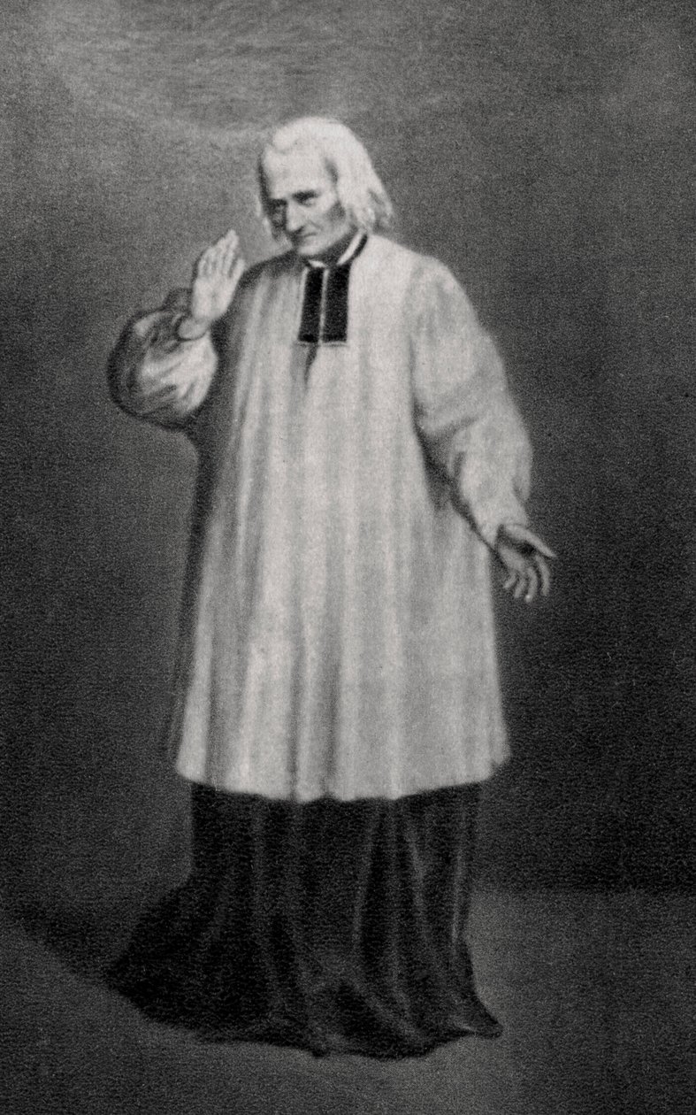 Jean-Marie Vianney, Cure dArs, fransk prest, 1858 av Unbekannt