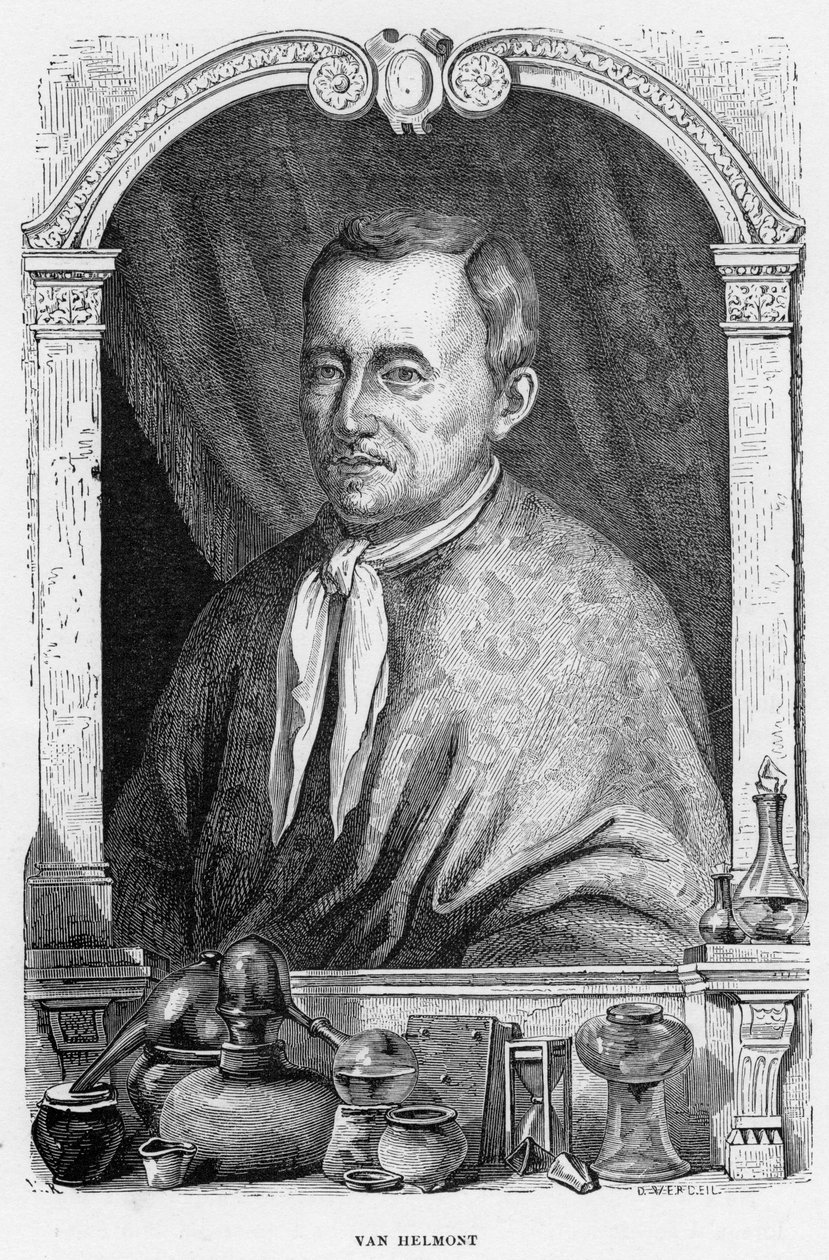 Jean Baptiste von Helmont , belgisk lege og kjemiker, 1870 av Unbekannt