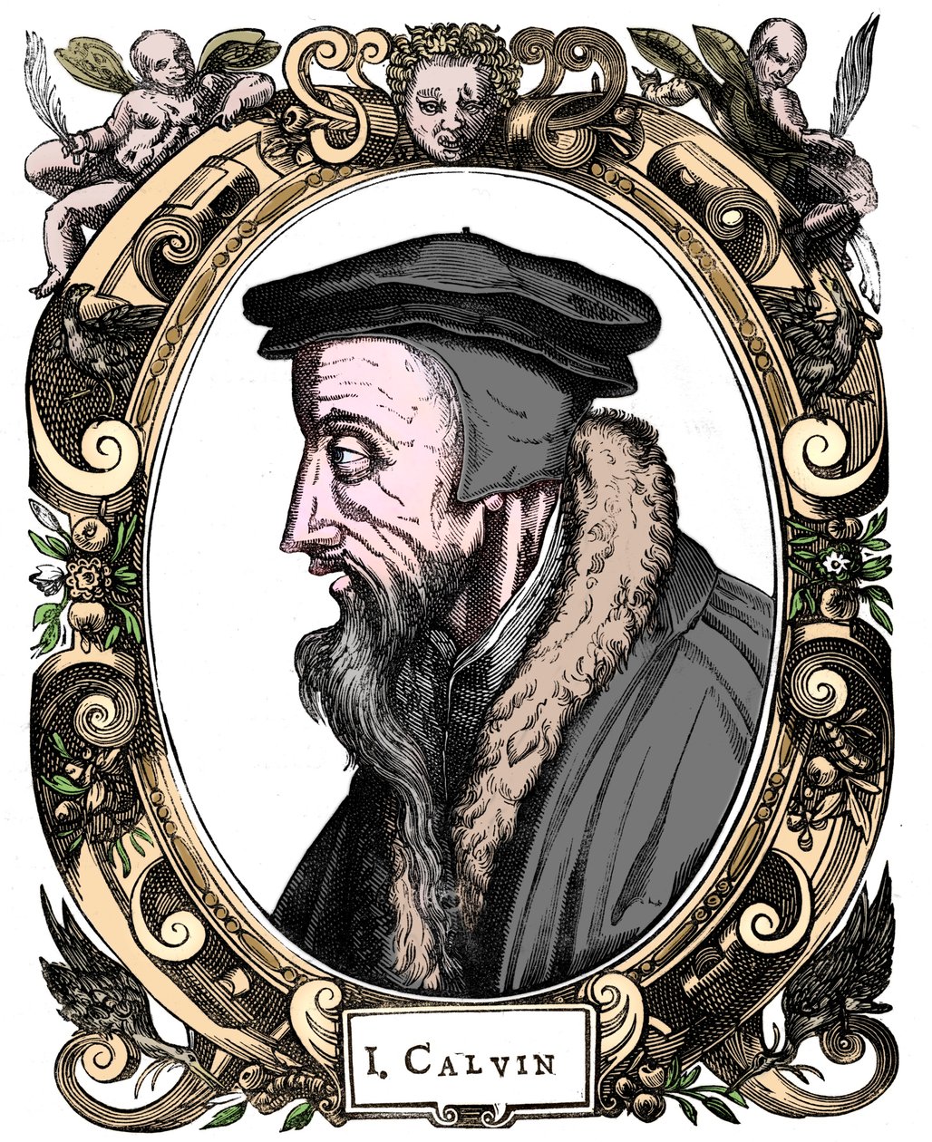 Jean Calvin, fransk teolog, 1581 av Unbekannt
