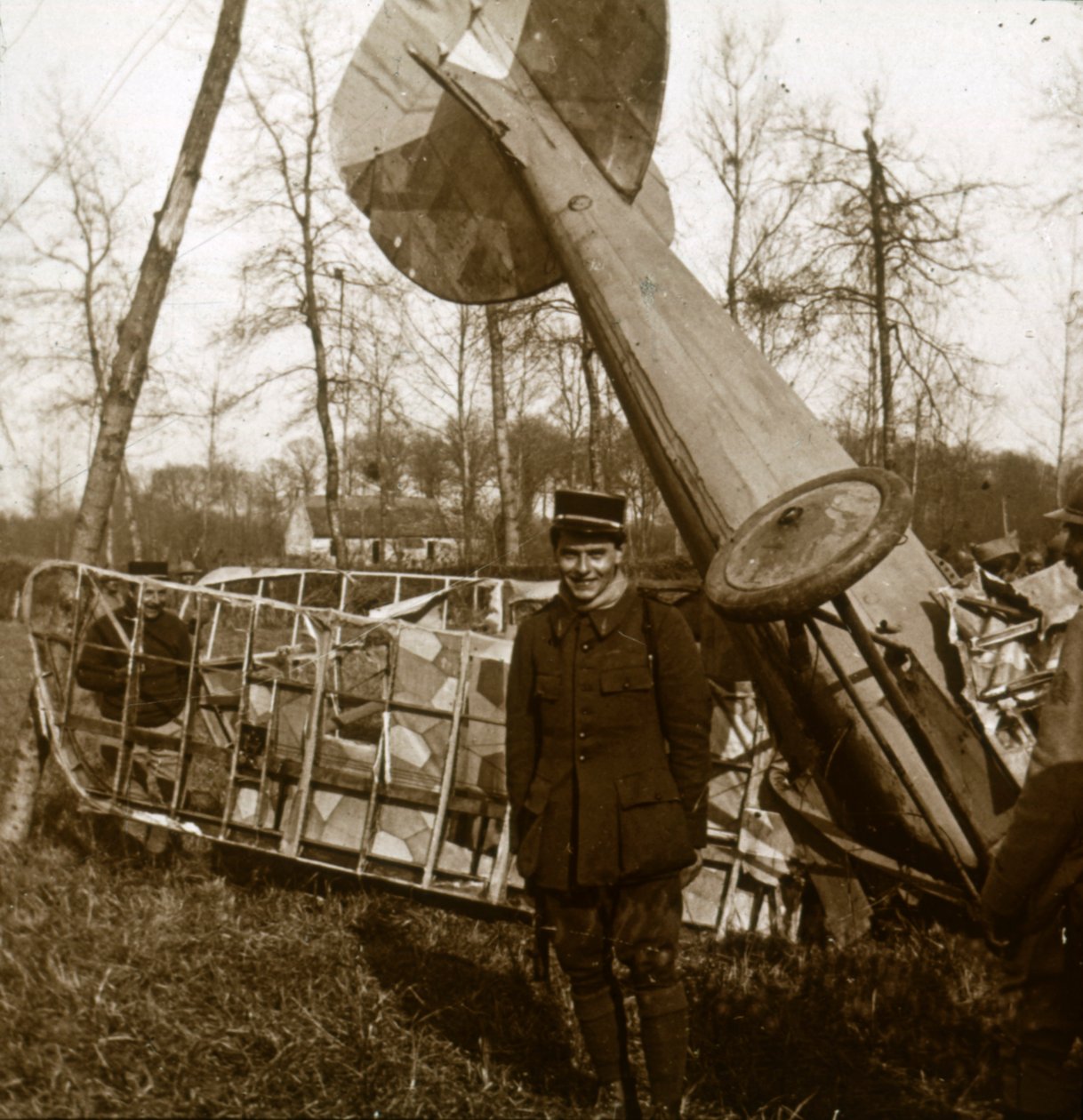 Jean Chaput foran sin 11. seier, c1914-c1918 av Unbekannt