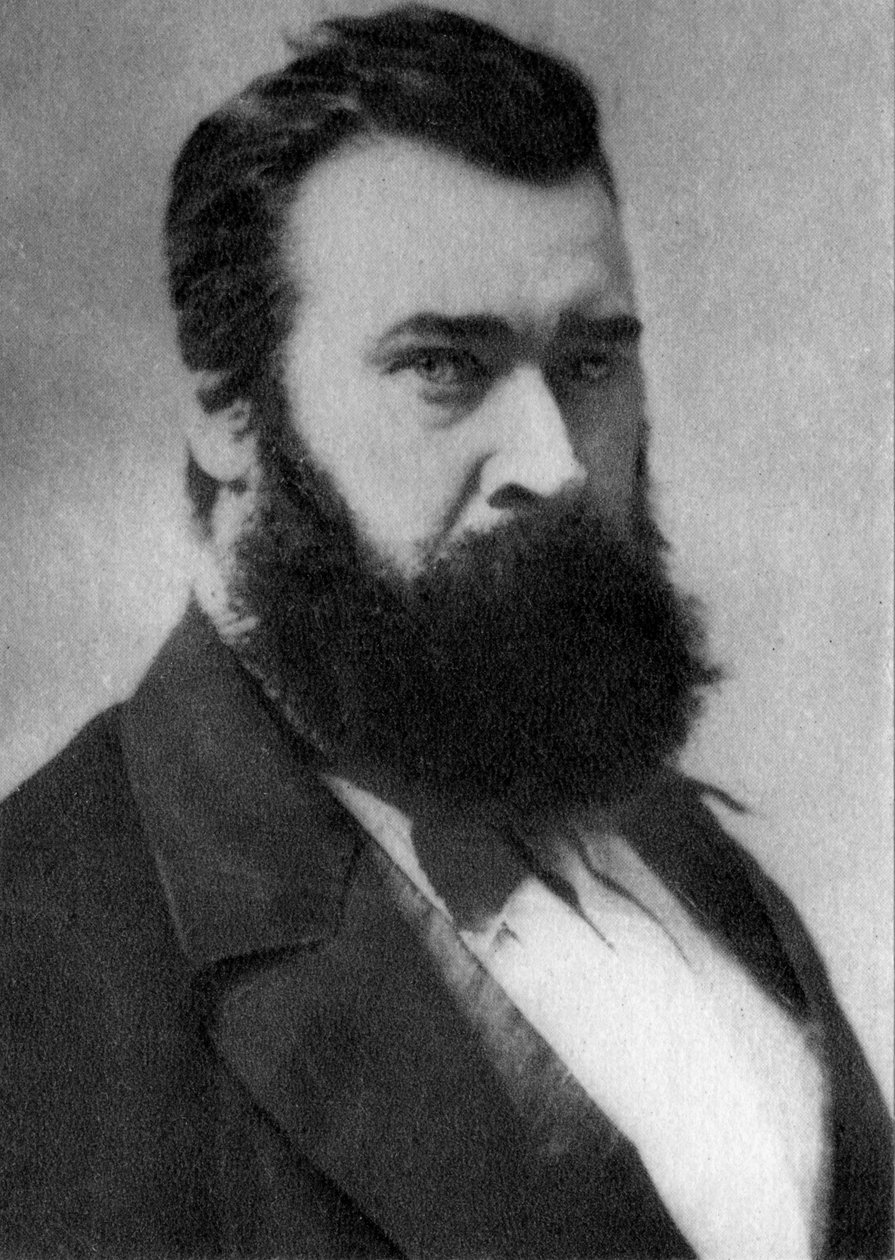 Jean Francois Millet , fransk kunstner, 1858 av Unbekannt