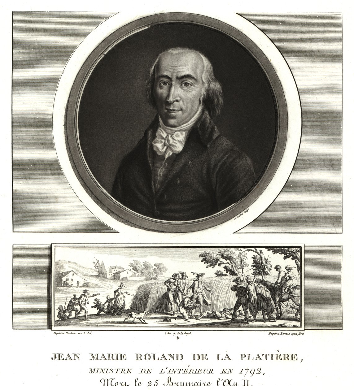 Jean Marie Roland de la Platiere, innenriksminister av Unbekannt