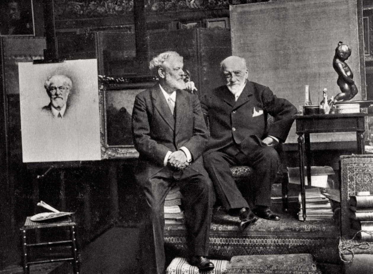 Jean Richepin, fransk poet, dramatiker og romanforfatter, og Leon Bonnat, fransk kunstner, 1901 av Unbekannt