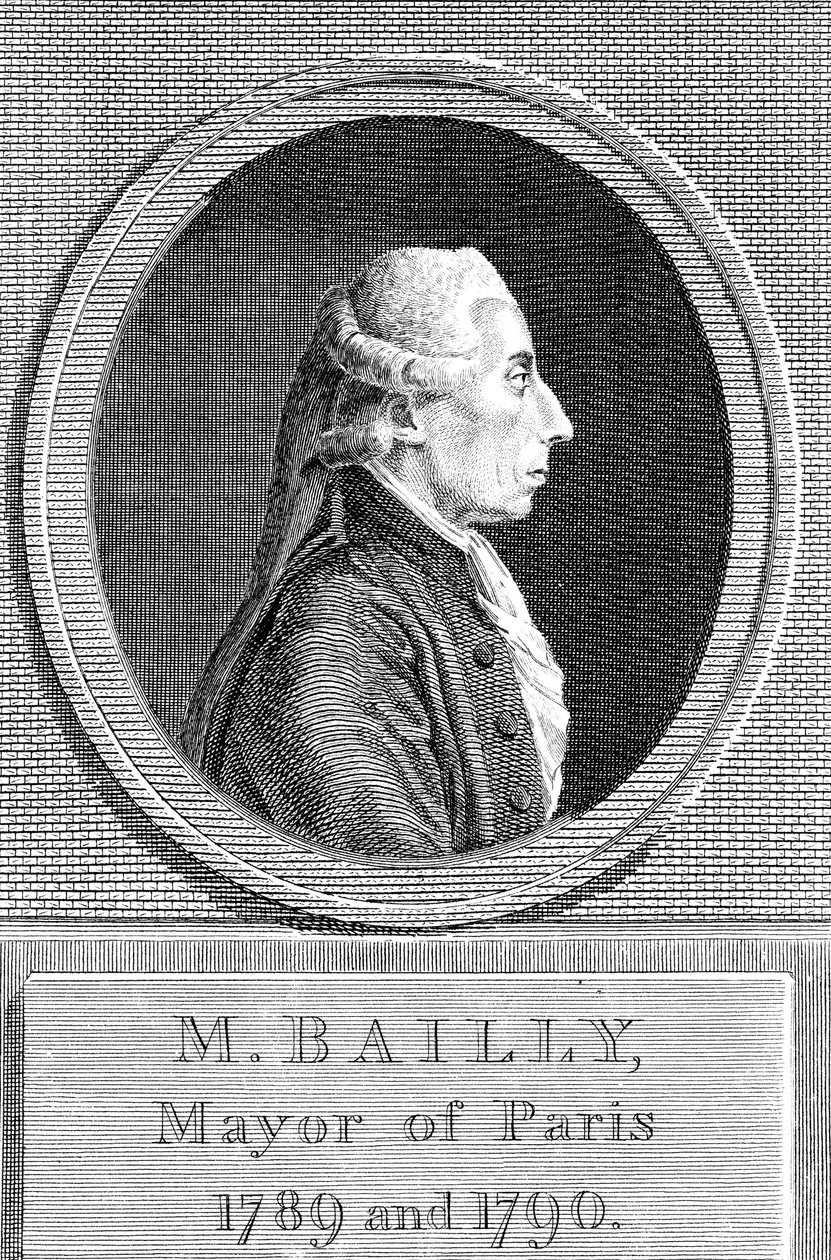 Jean Sylvain Bailly 1736-1793, fransk astronom, forfatter og politiker av Unbekannt