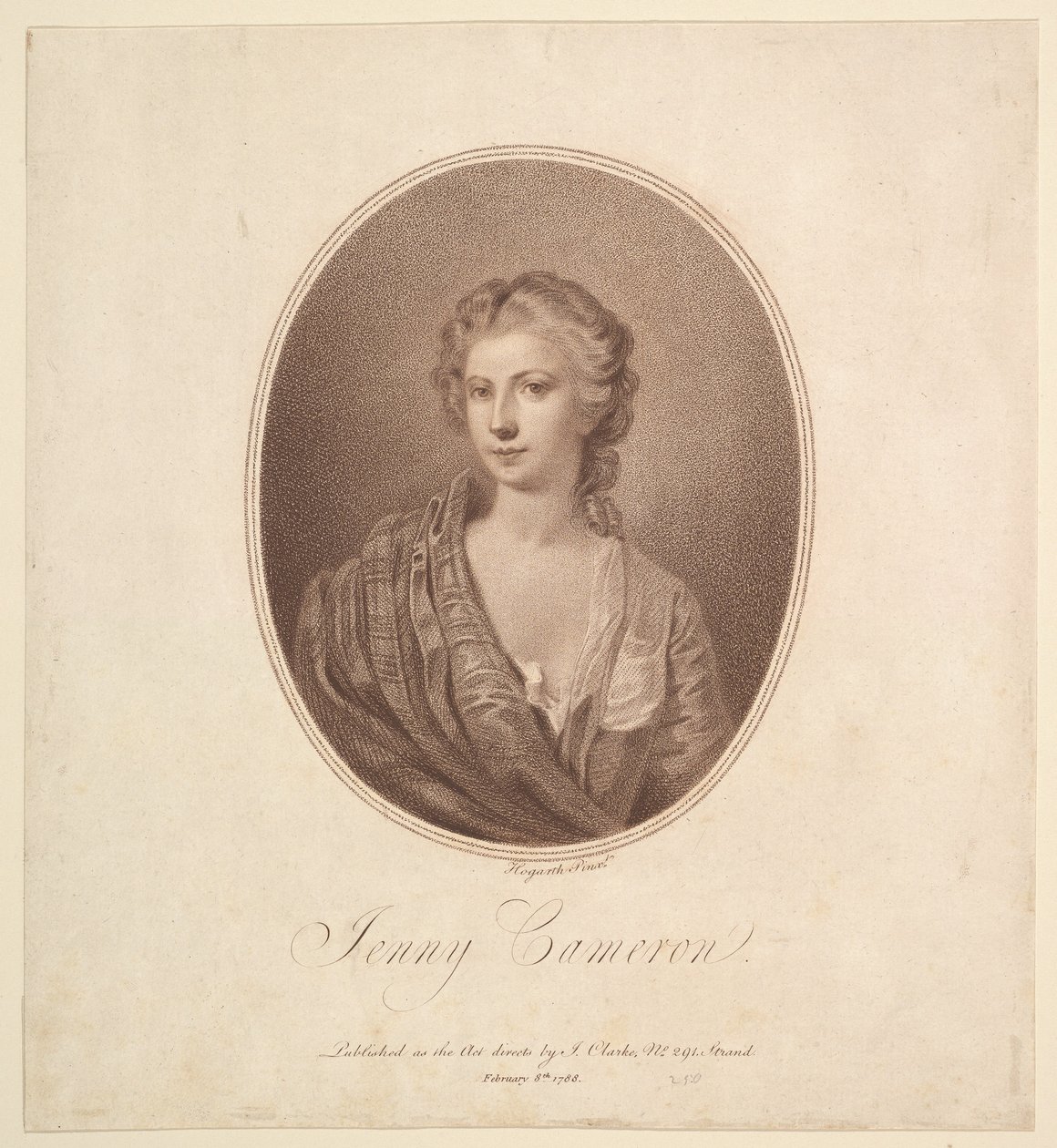 Jenny Cameron, 8. februar 1788. av Unbekannt