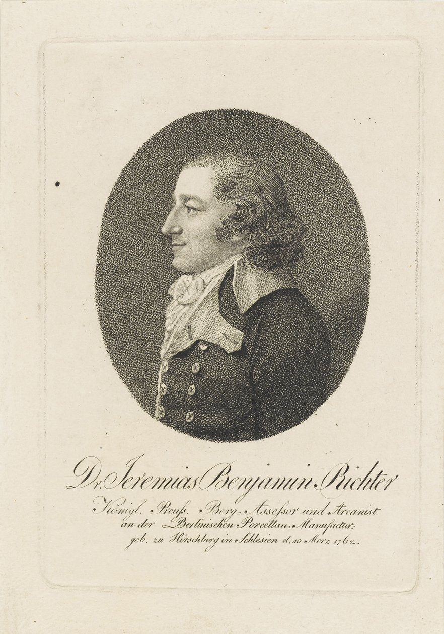 Jeremiah Benjamin Richter 1762-1807, ca. 1800 av Unbekannt