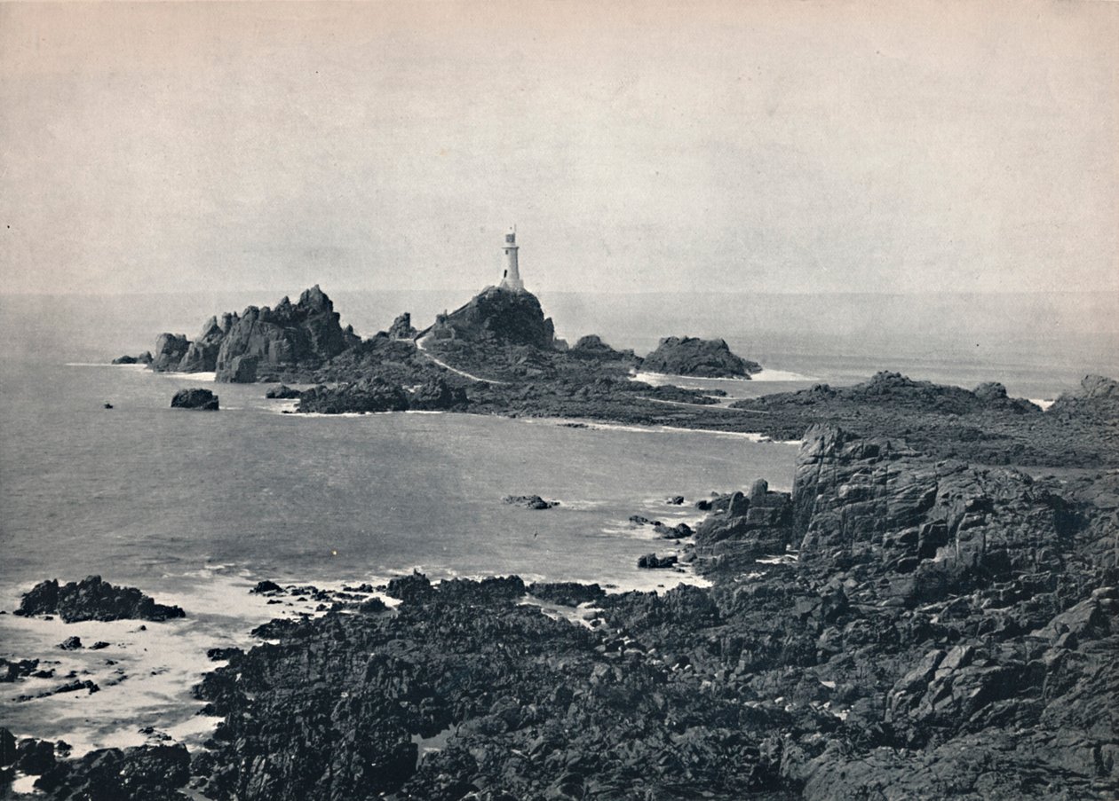 Jersey - La Corbiere Rock and Lighthouse, 1895 av Unbekannt