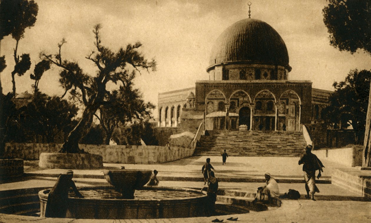 Jerusalem - Omar-moskeen, c1918-c1939. av Unbekannt