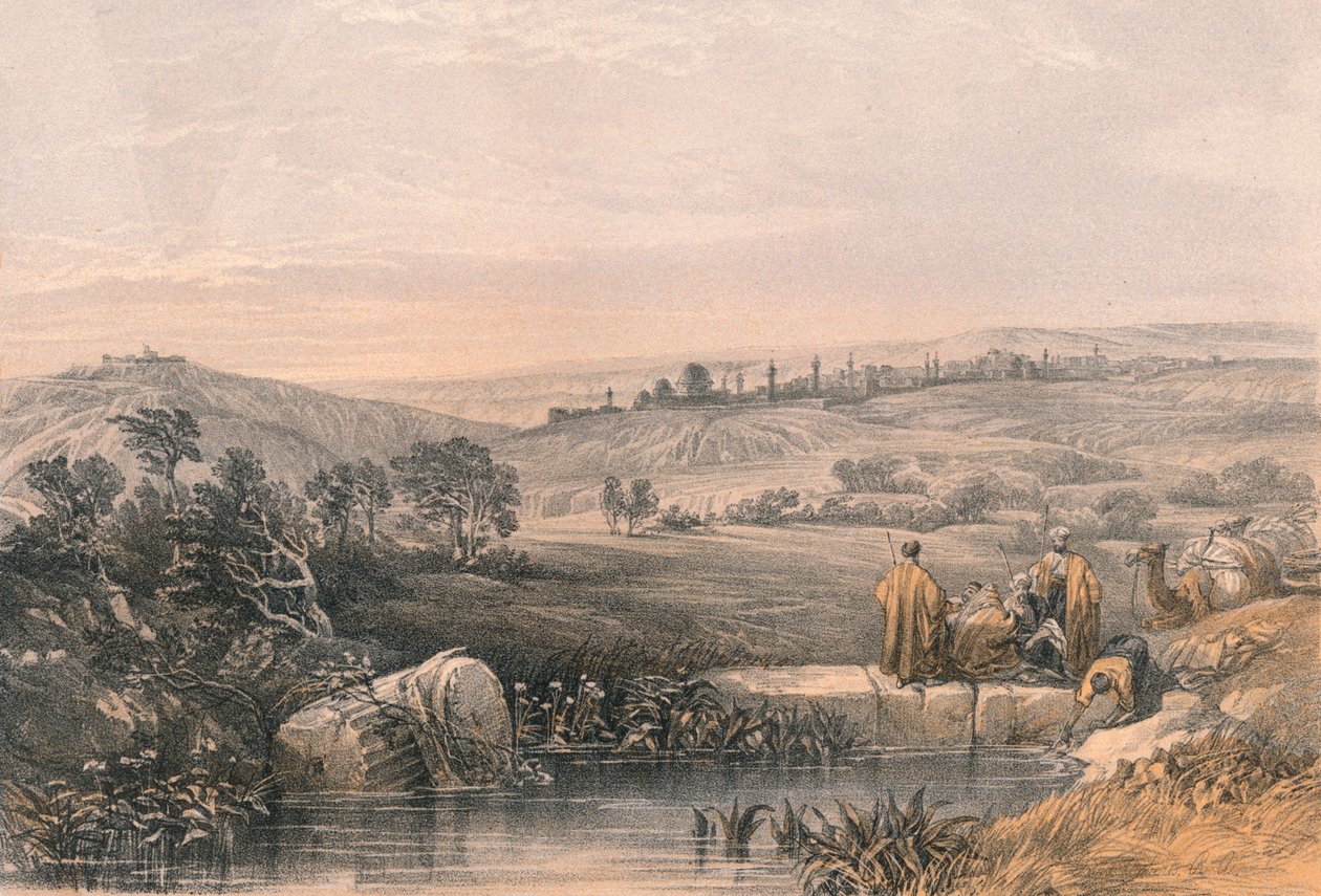 Jerusalem fra nord, 1855. av Unbekannt
